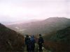 Walking down to the road to take us back to Coniston