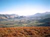 Keswick at the head of Derwent Water and Skiddaw & Blencathra rising on the left