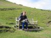 Laurence having a break as we approach Sedbergh