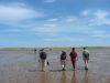 Crossing the sand towards Snook Point