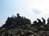 The summit cairn and time to collapse and have a drink