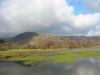 The fields outside Patterdale were flooded because of all the rain in the previous days