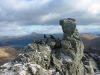 The summit stone on The Cobbler