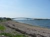 For a brief change of scenery I caught the shuttle bus (only 15p!) over the bridge to Kyleakin and here is the view of the bridge from the beach