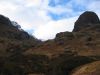 Two of the Three Sisters with the path to the Lost Valley in between