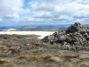 The summit cairn on Aonach Mor