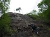 Miriam and Karen climing