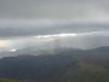 Rays of sun break through the cloud